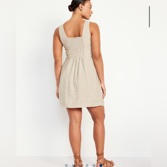 Old Navy Linen Blend Dress, size medium - Picture 2 of 4